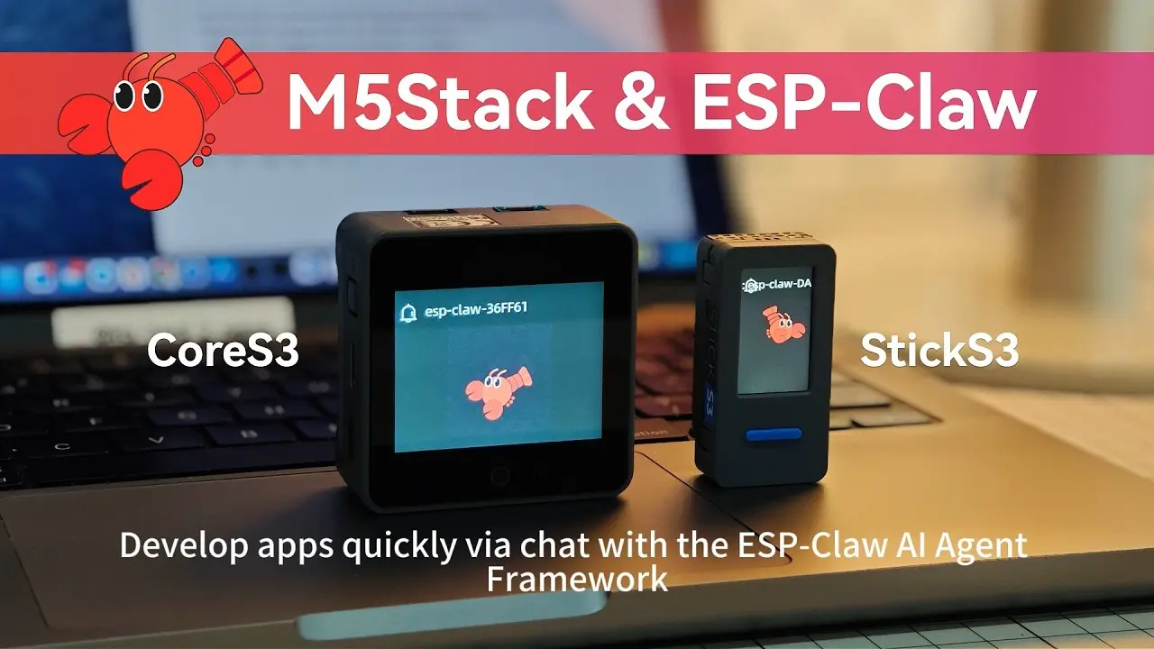 ESP-Claw on M5Stack StickS3 & CoreS3